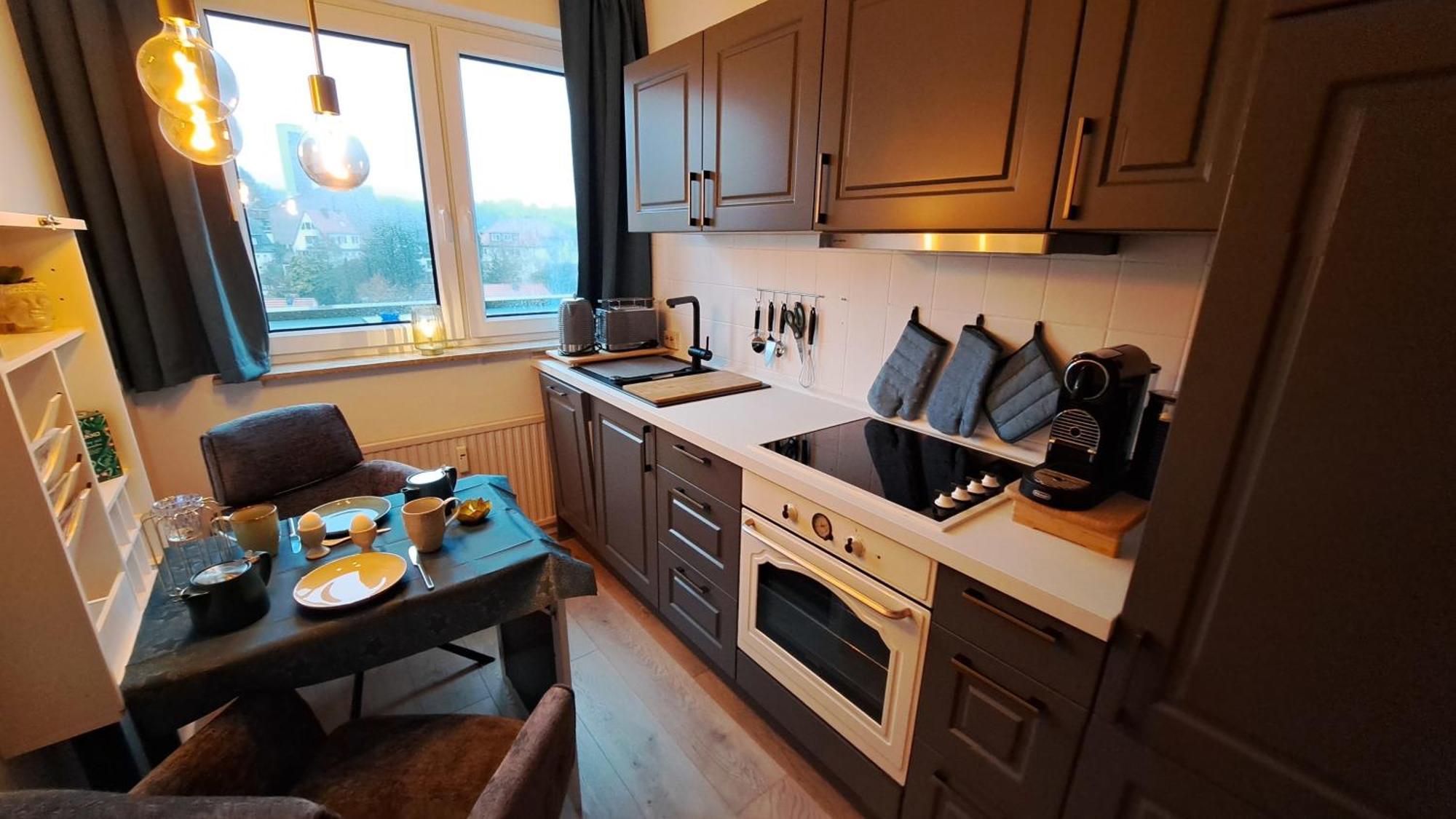 Das Kleine Penthouse Mit Kamin Apartment Bad Sachsa Bagian luar foto